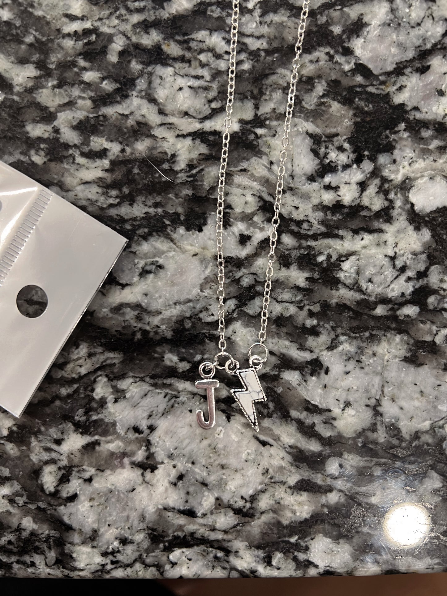 Custom Initial Lightning Bolt Necklace – Everyday Layering Jewelry