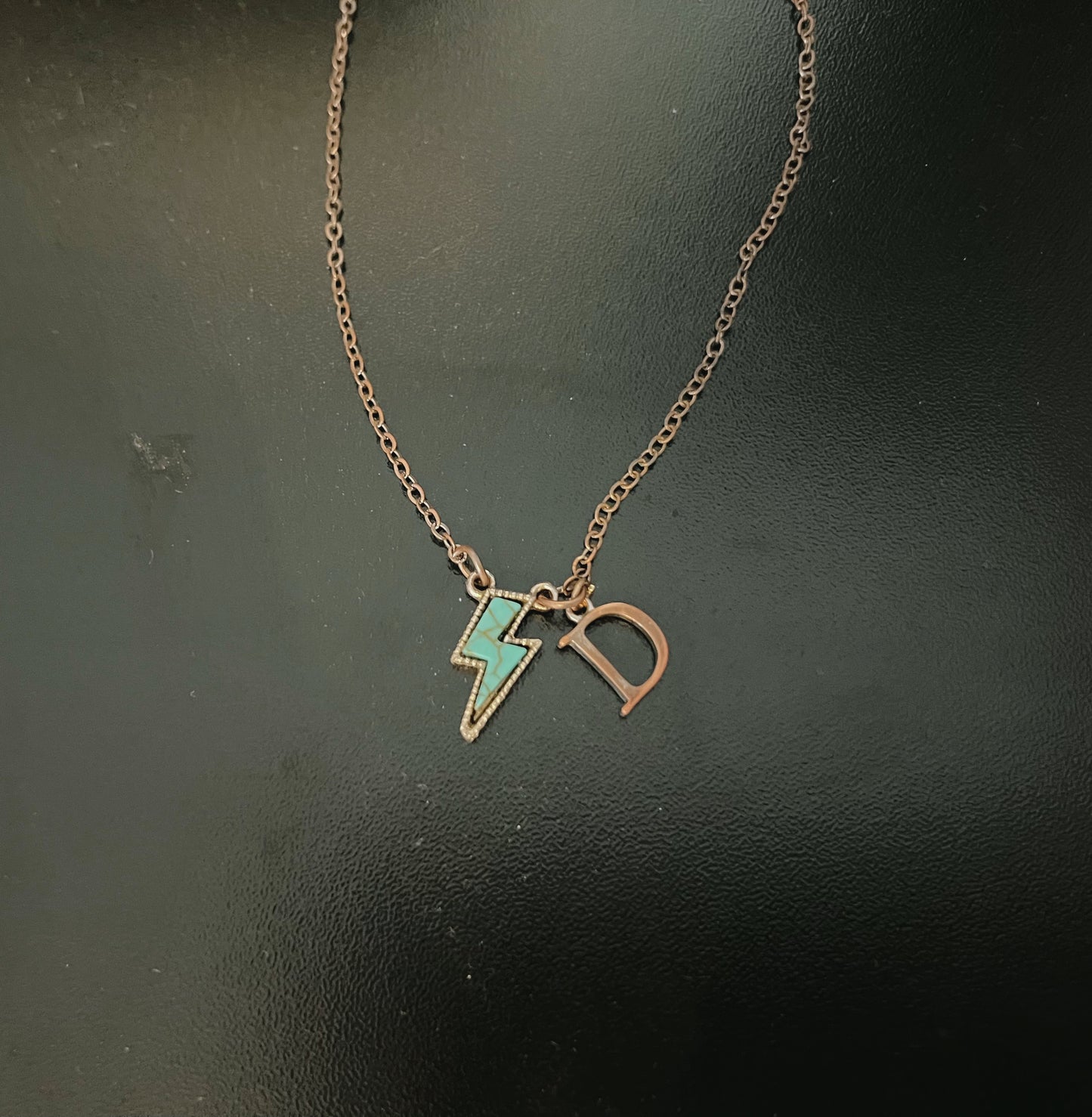 Custom Initial Lightning Bolt Necklace – Everyday Layering Jewelry