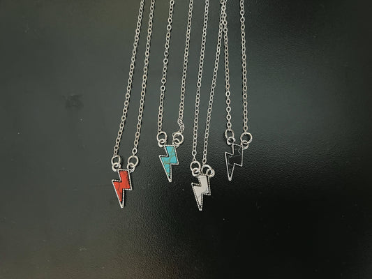 Custom Initial Lightning Bolt Necklace – Everyday Layering Jewelry